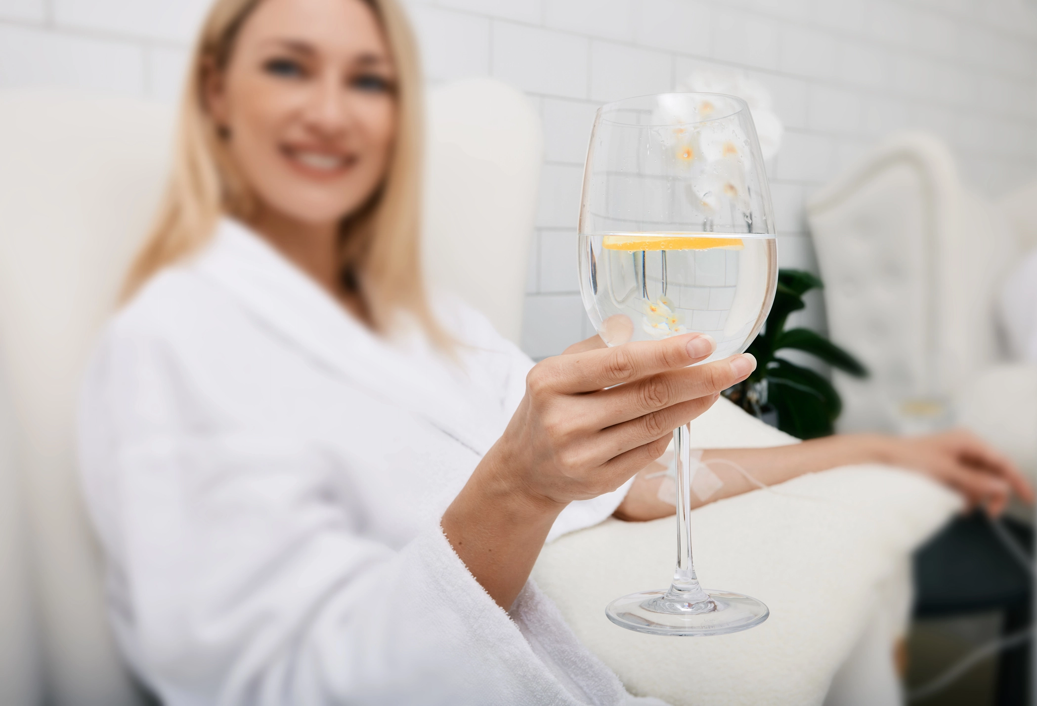 Water and IV Close Up - Cult Med Spa - Cult Med Spa